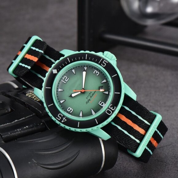Swatch X Blancpain Indian Ocean Watch - Picture 1 of 7